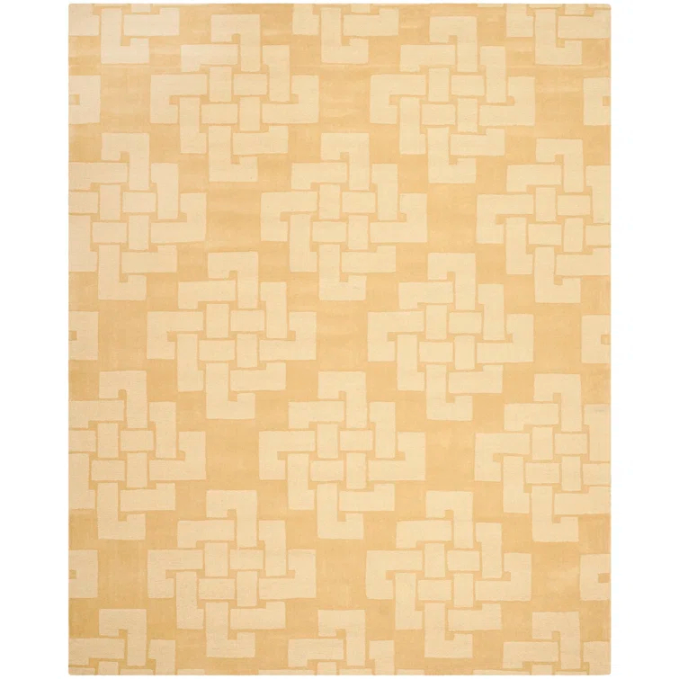 Martha Stewart Hand Tufted Wool Pile Geometric Rug