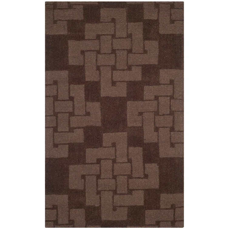 Martha Stewart Hand Tufted Wool Pile Geometric Rug
