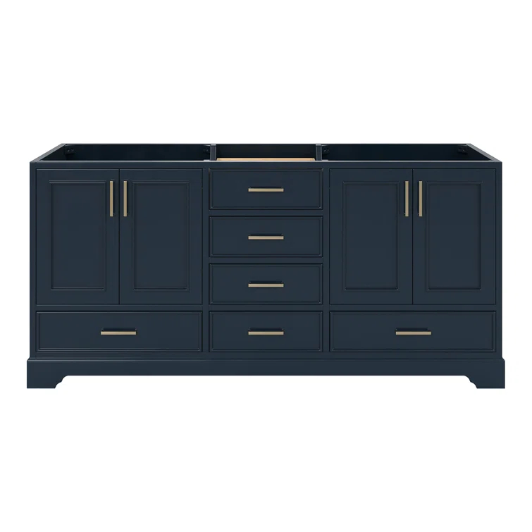 Ariel M072d-Bc Stafford 73" Double Free Standing Vanity Cabinet Only - Blue