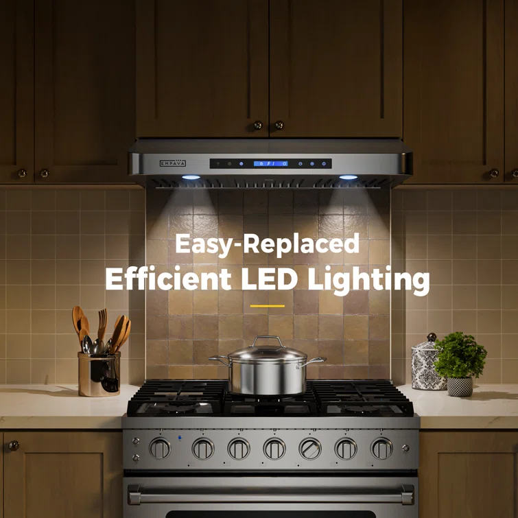 Empava 36" Metal 500 CFM Ducted (Vented) Wall Range Hood with Baffle Filter
