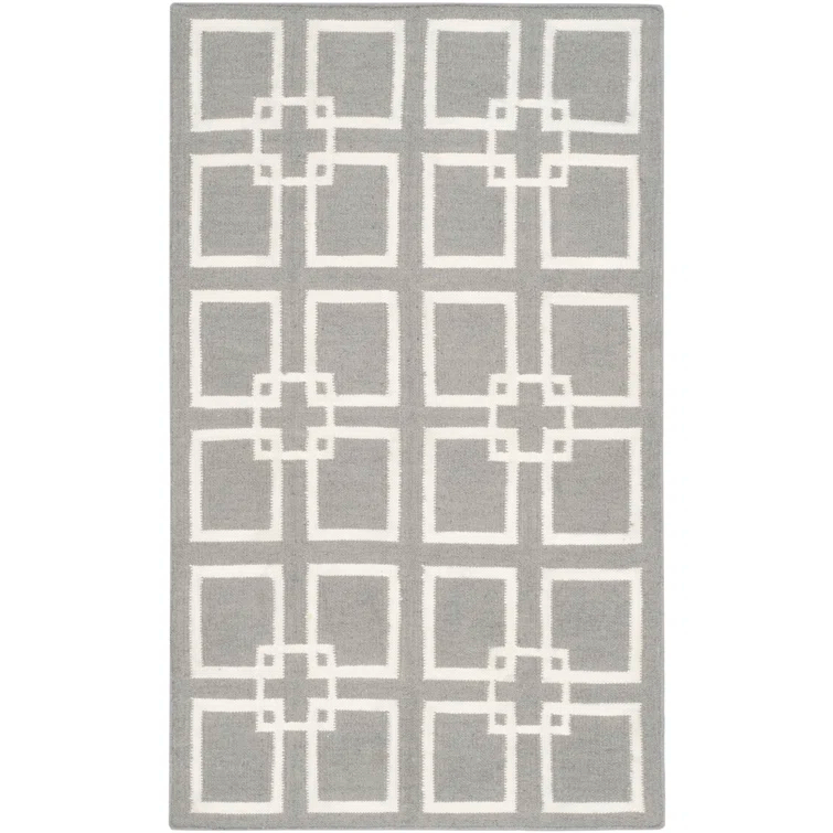 Dance Martha Stewart Flat Weave 60% Wool, 20% Silk, And 20% Cotton Geometric Rug