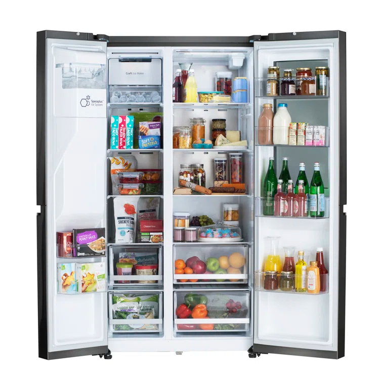 LG LG 27 cu. ft. Side by Side Smart Refrigerator w/ InstaView and Craft Ice