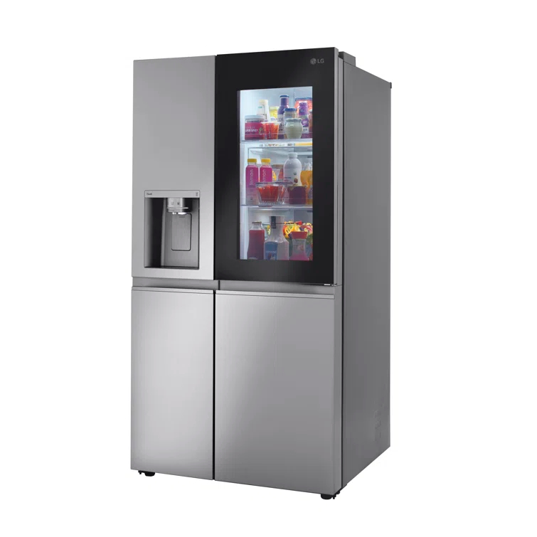 LG 27 cu. ft. Side by Side Smart Refrigerator w/ InstaView and Craft Ice