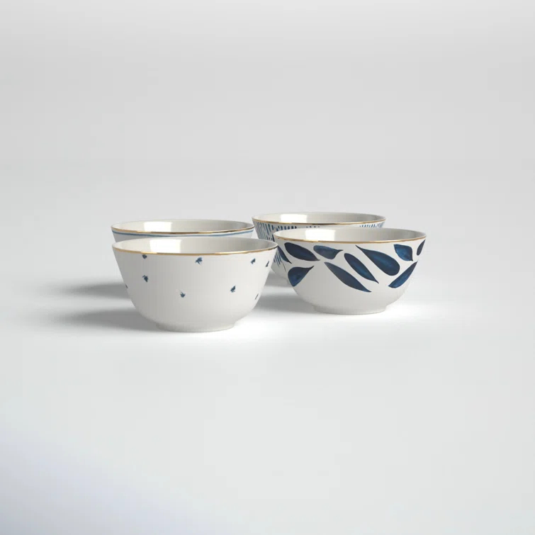 Blue Bay 9 oz. 4 Piece Dessert Bowl Set