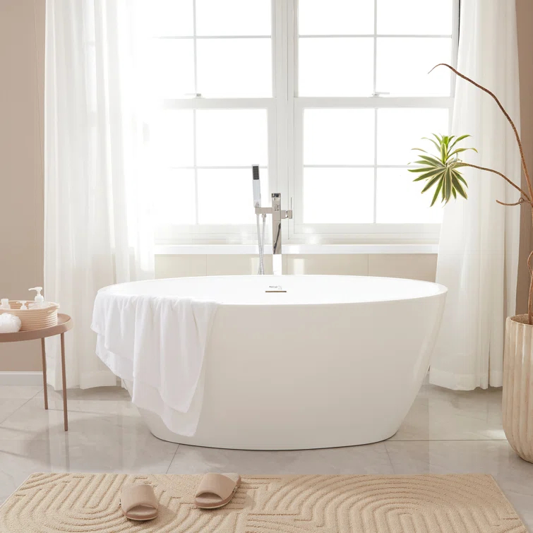 Freestanding Soaking Acrylic Bathtub