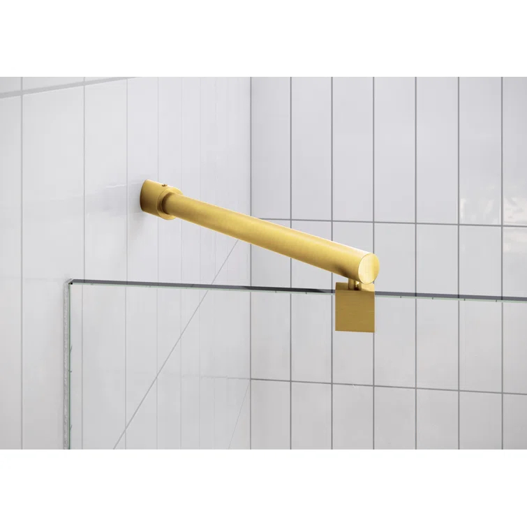 Halo 62 in. x 78 in. Frameless Glass Hinge Shower Door