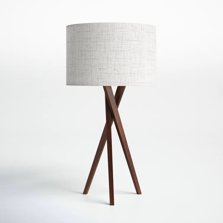 Harcourt Solid Wood Tripod Lamp