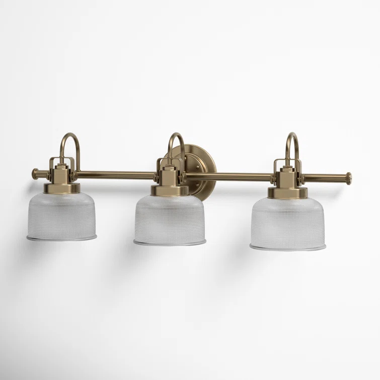 Rosser 3 Light Transparent Dimmable Vanity Light