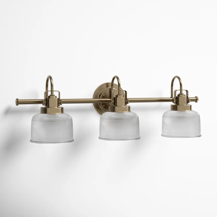 Rosser 3 Light Transparent Dimmable Vanity Light