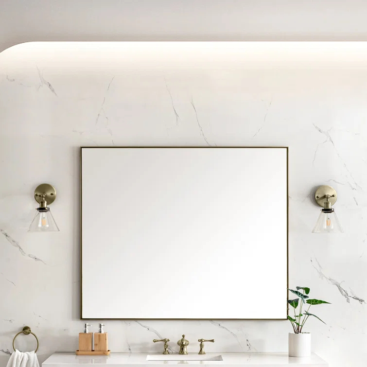 Rohe Rectangle Beveled Bathroom Mirror