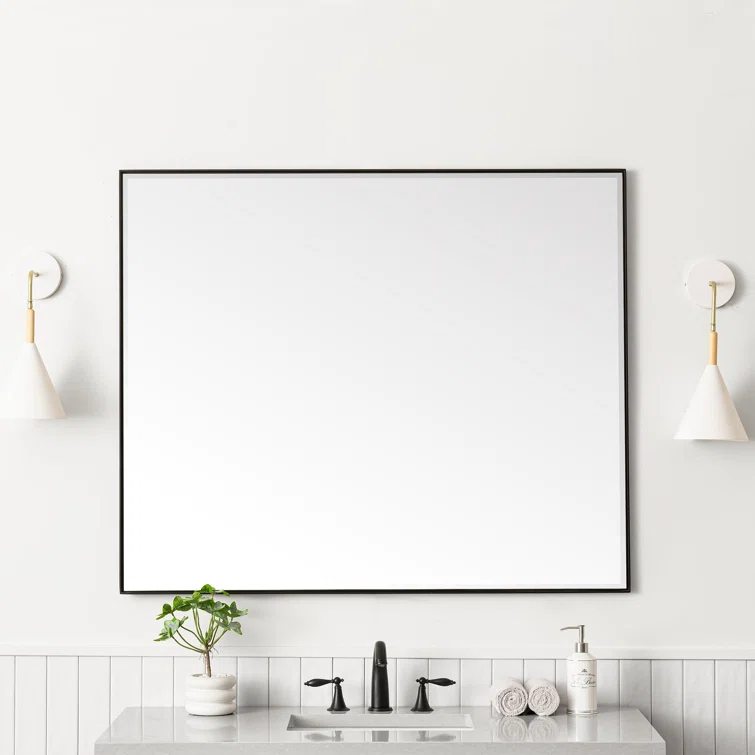 Rohe Rectangle Beveled Bathroom Mirror
