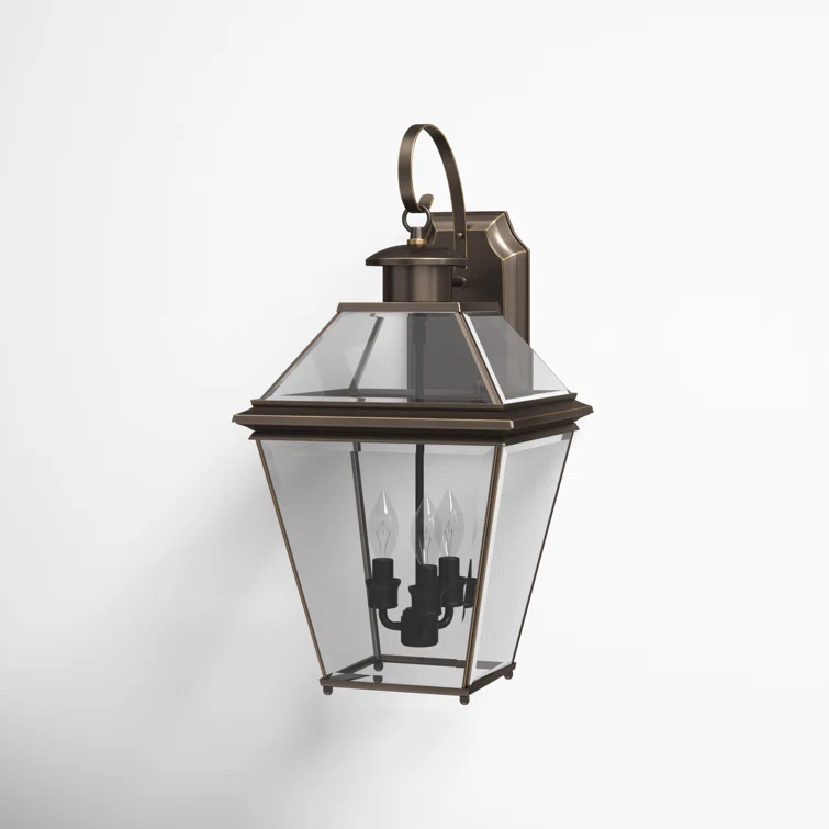 Calais 3 Light Empire Outdoor Wall Light