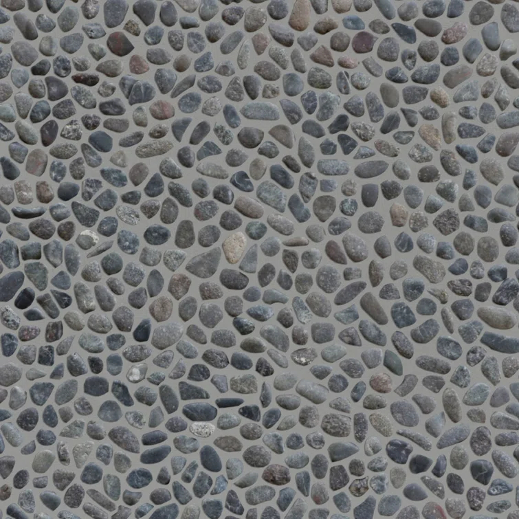 Oregon 12" x 12" Natural Stone Pebbles Mosaic Wall & Floor Tile