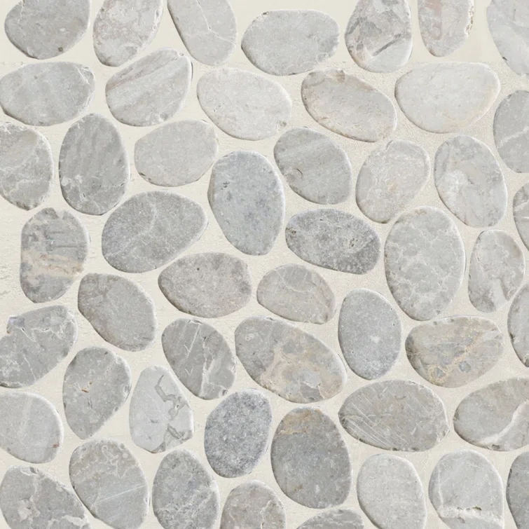 Hawaii 12" x 12" Natural Stone Pebbles Mosaic Wall & Floor Tile
