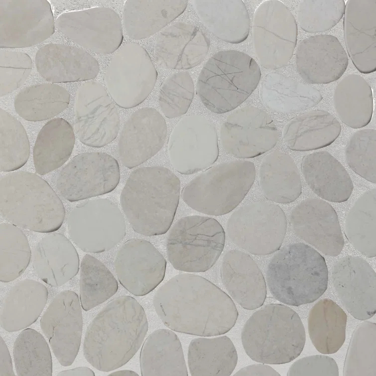 Hawaii 12" x 12" Natural Stone Pebbles Mosaic Wall & Floor Tile