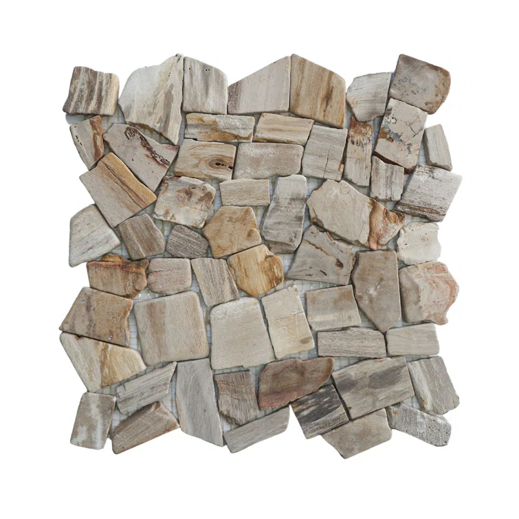 Utah 11.4" x 11.4" Natural Stone Random Mosaic Wall & Floor Tile
