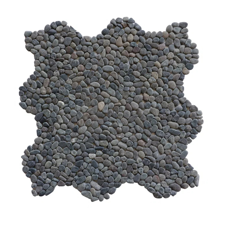 Oregon 12" x 12" Natural Stone Pebbles Mosaic Wall & Floor Tile