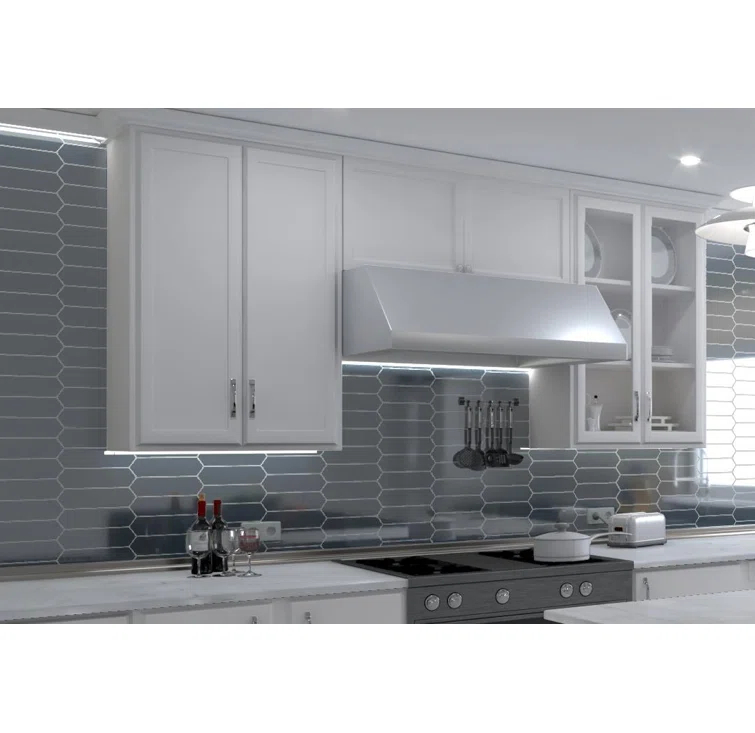 Ergo 3" x 11" Picket Glass Kitchen Backsplash, Bathroom, Shower, Pool, Wall and Floor Tile