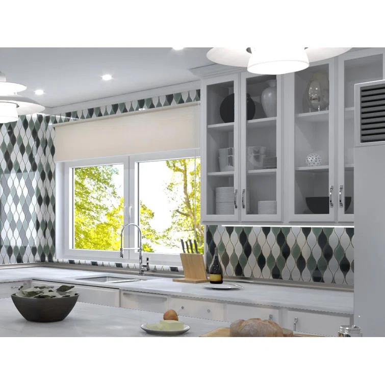 Vinage Glass Mosaic Kitchen Backsplash, Bathroom, Shower, Pool, Wall and Floor Tile