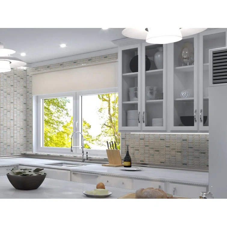Evon 1" x 4" Natural Stone Mosaic Sheet Kitchen Backsplash, Bathroom, Shower, Pool, Wall and Floor Tile