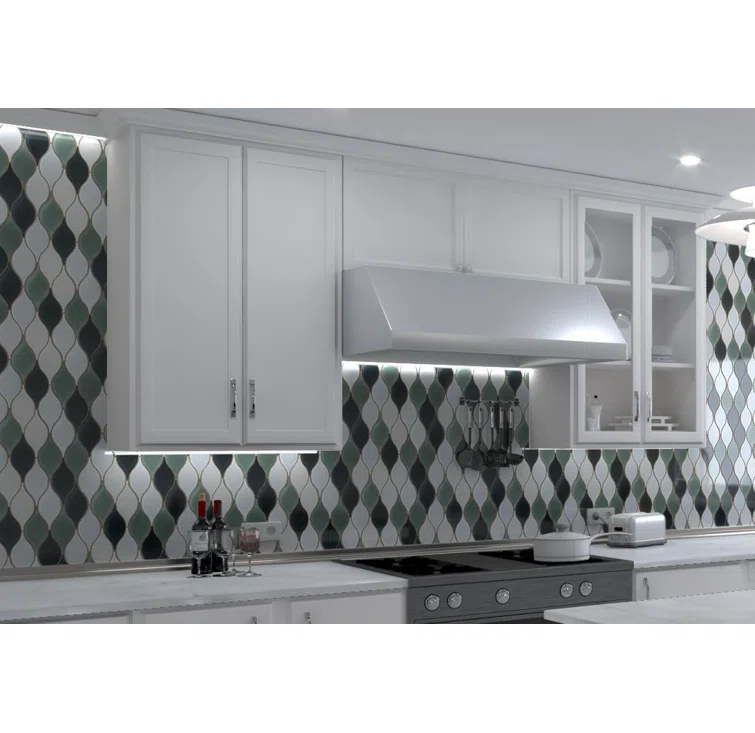 Vinage Glass Mosaic Kitchen Backsplash, Bathroom, Shower, Pool, Wall and Floor Tile