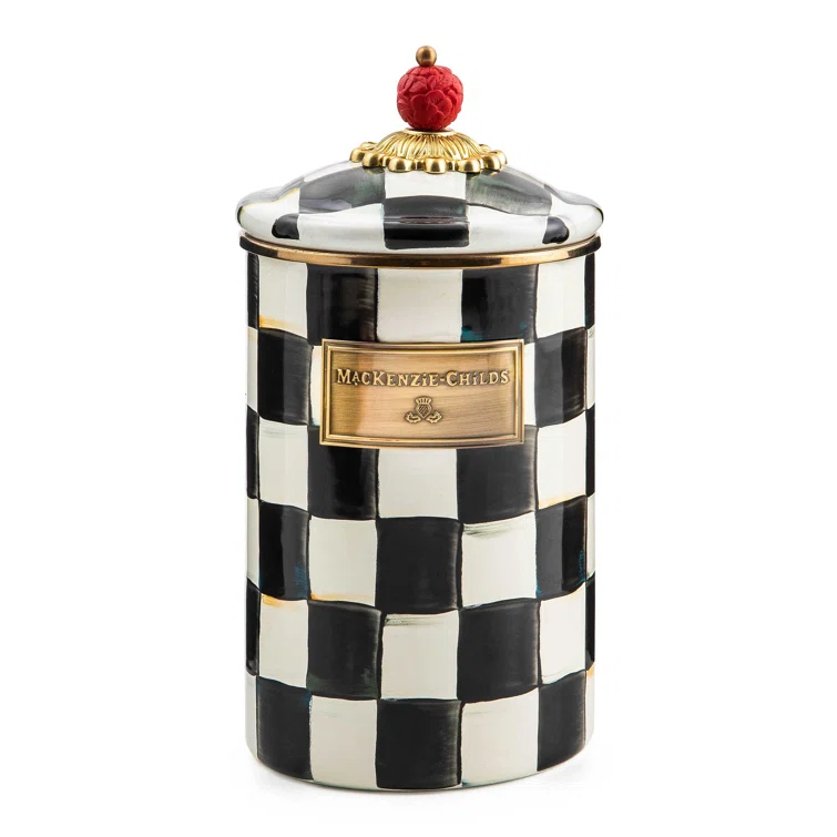 MacKenzie-Childs Courtly Check® Canister