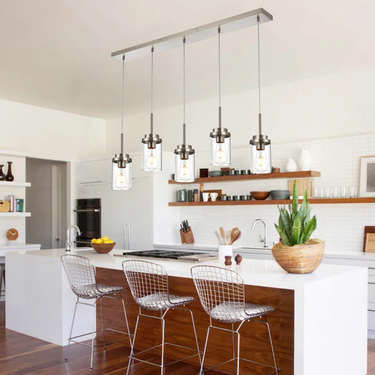 Latitude Run® Lizvet 5 - Light Kitchen Island Pendant
