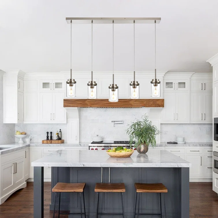 Latitude Run® Lizvet 5 - Light Kitchen Island Pendant