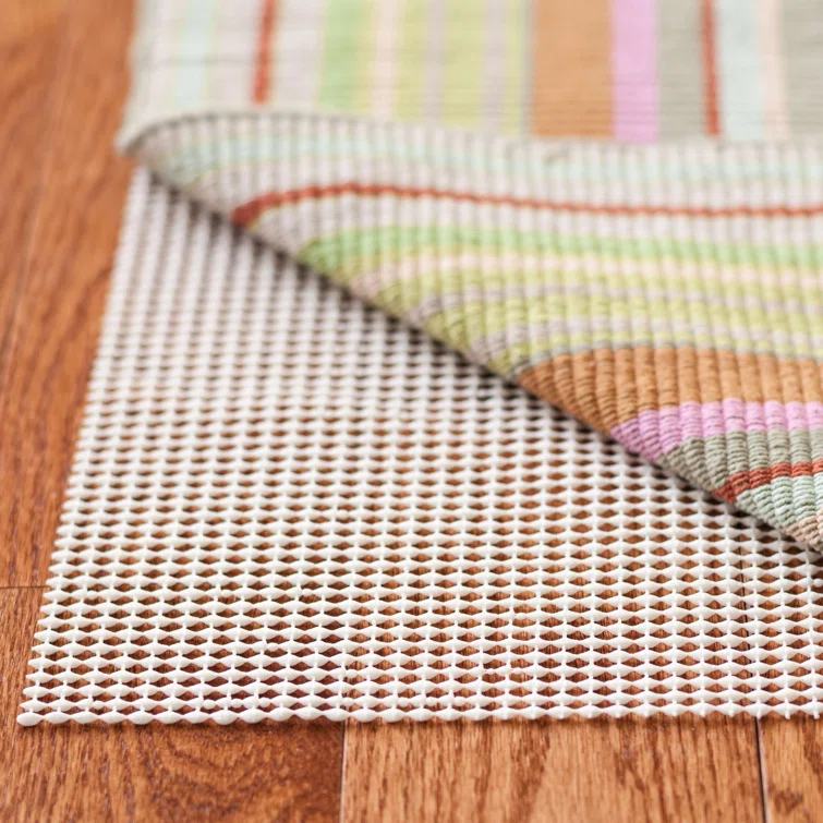 White PVC-Coated Polyester Non-Slip Rug Pad 9' x 12'