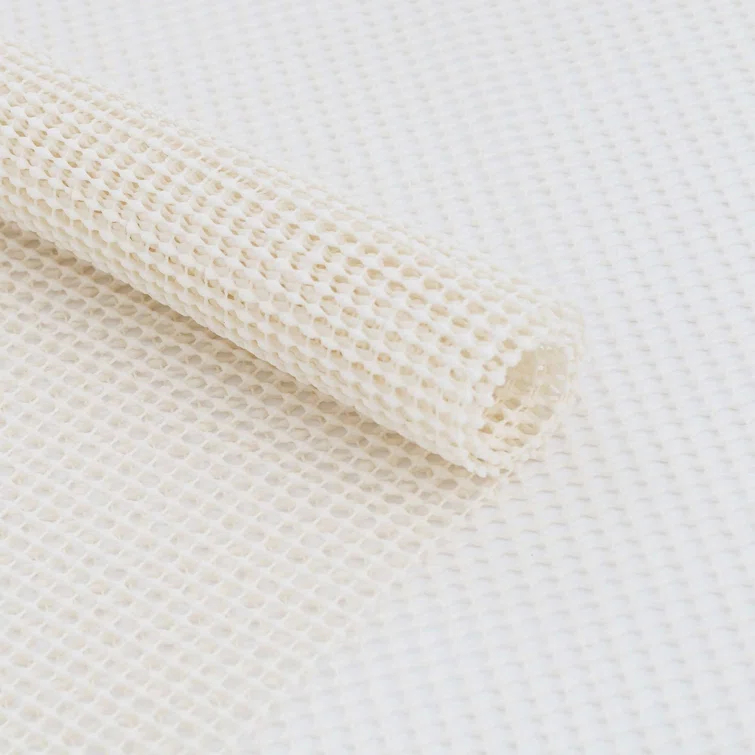 White PVC-Coated Polyester Non-Slip Rug Pad 9' x 12'