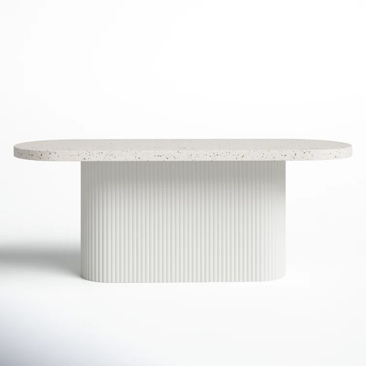 Ros 79'' Stone Outdoor Dining Table