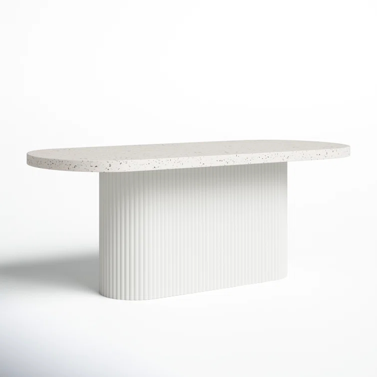 Ros 79'' Stone Outdoor Dining Table