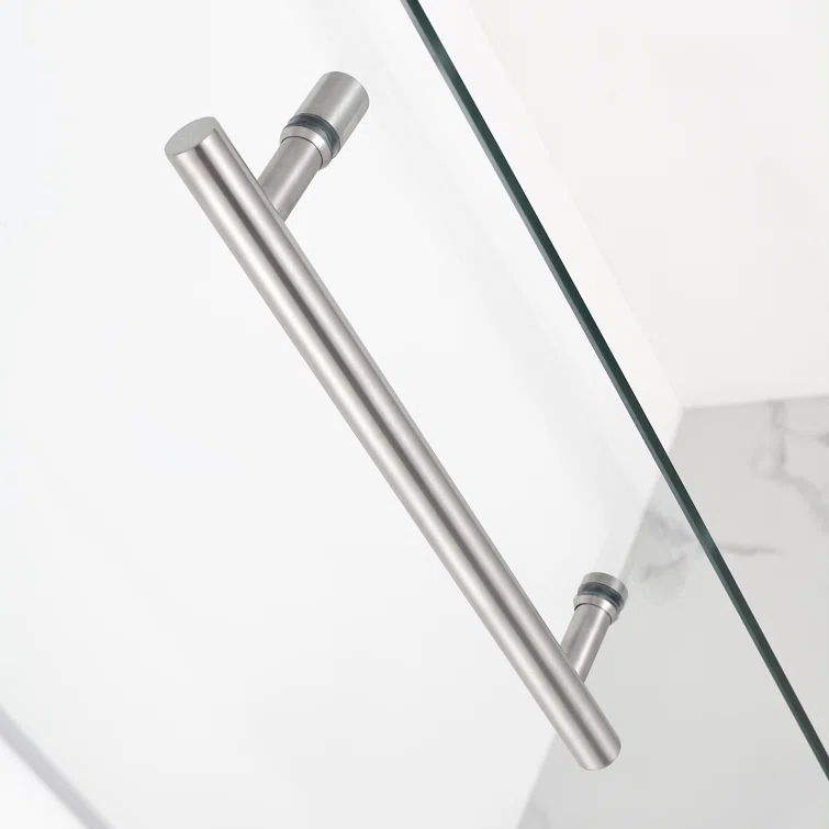 Belmore GS 47" x 72" Hinged Frameless Frosted Shower Door