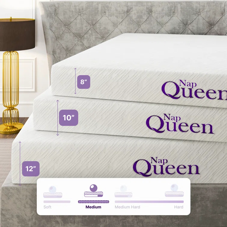 12'' Elizabeth, Cooling Gel Infused Memory Foam Mattress