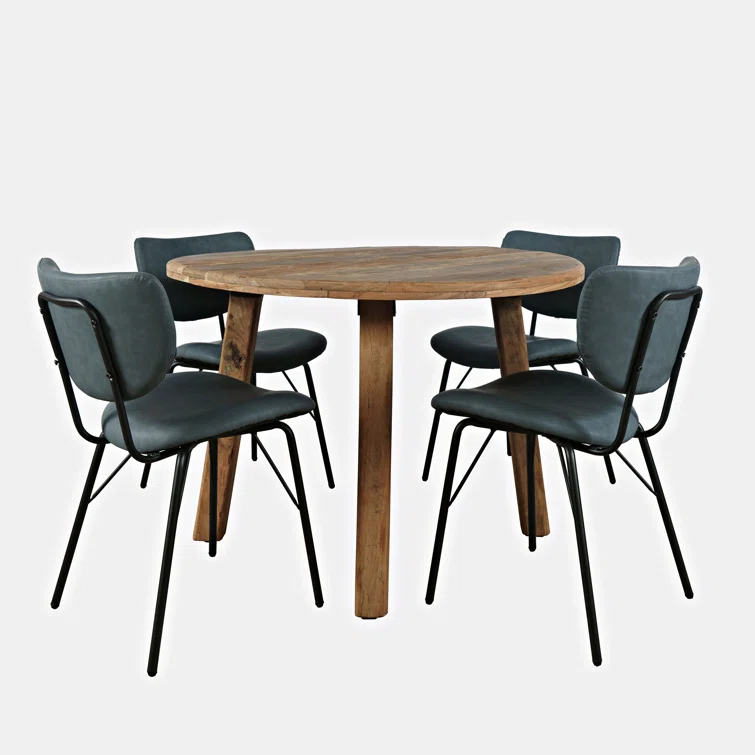 Tureka 4 - Person Solid Wood Solid Wood Top Four Leg Dining Set