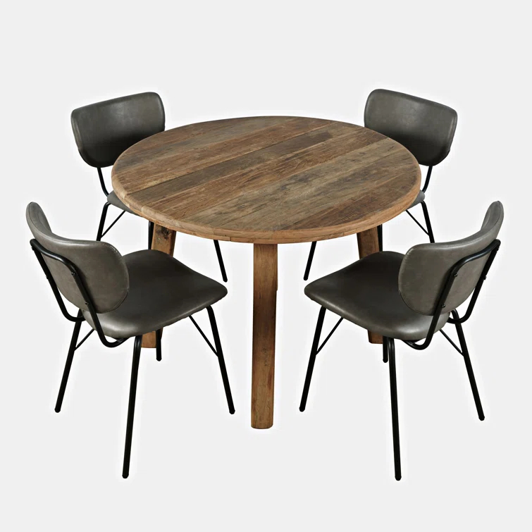 Tureka 4 - Person Solid Wood Solid Wood Top Four Leg Dining Set
