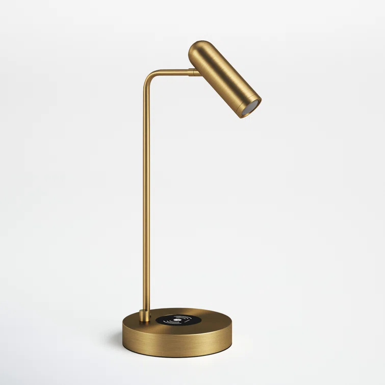 Avon 17" Desk Lamp With USB And Wireless Charging