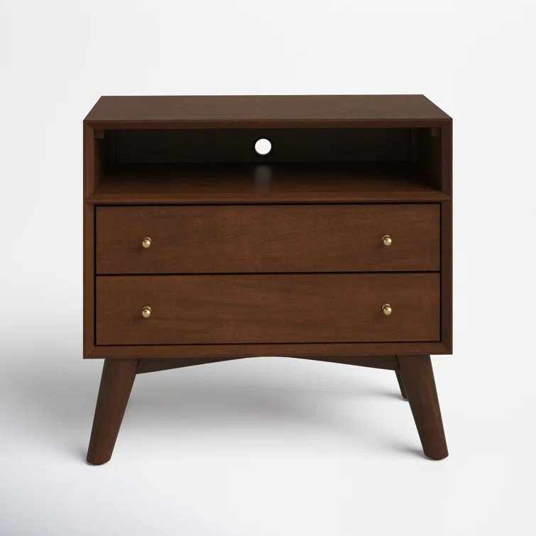 Williams 2-Drawer Nightstand with Shelf