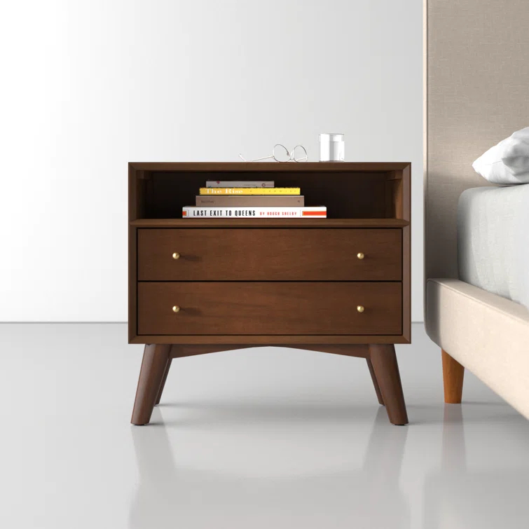 Williams 2-Drawer Nightstand with Shelf