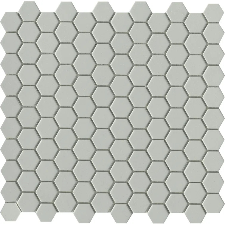 Source™ 1" x 1" Beveled Porcelain Honeycomb Mosaic Wall & Floor Tile