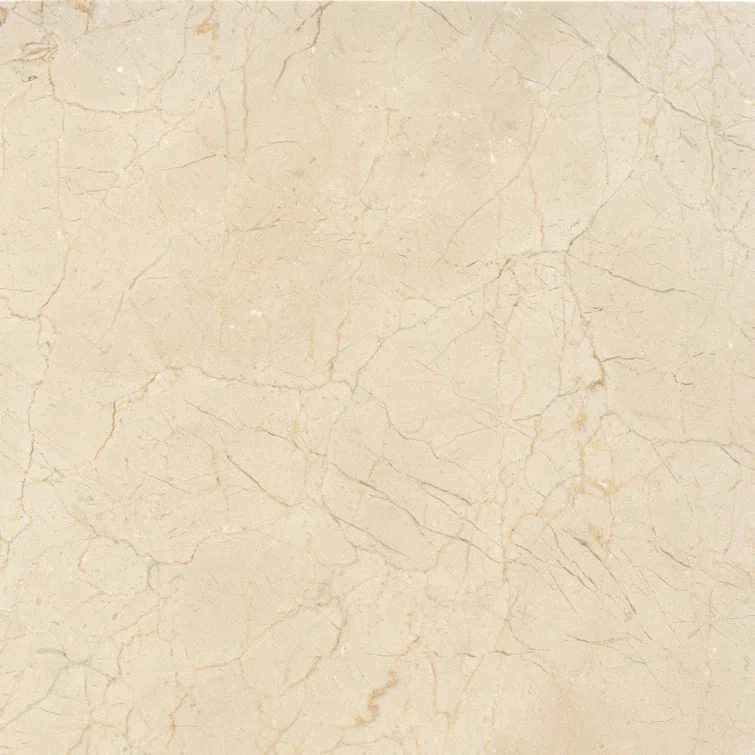Crema Marfil 18" x 18" Marble Look Wall & Floor Tile