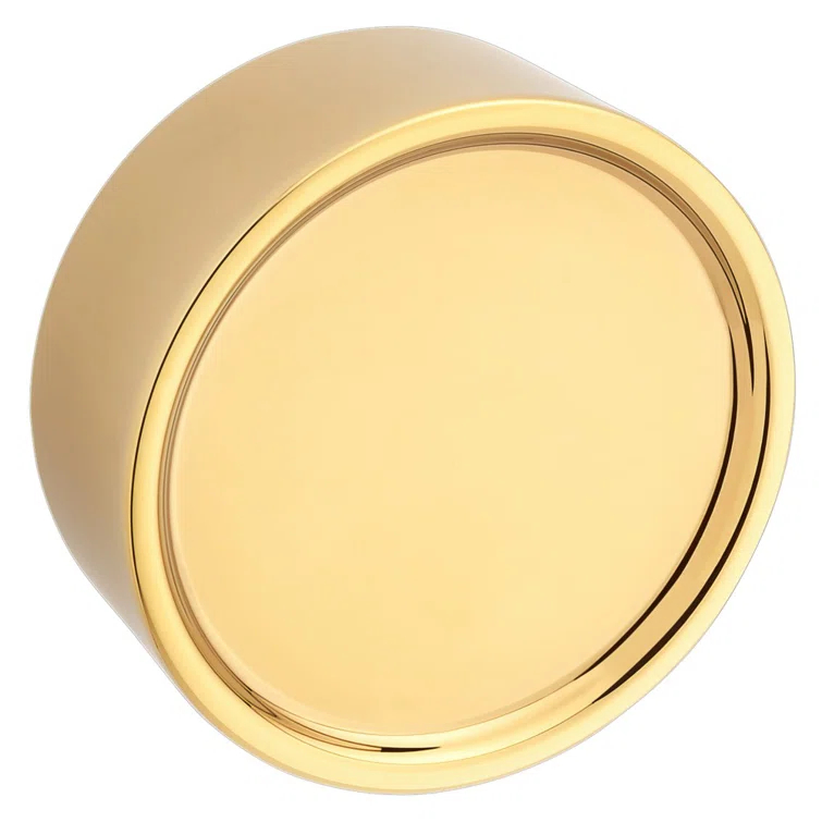 Baldwin Estate 4973031 Hollywood Hills Cabinet Knob, Non-Lacquered Brass