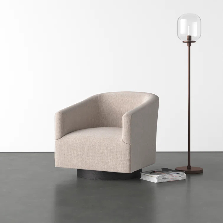 Donovan Upholstered Swivel Barrel Chair
