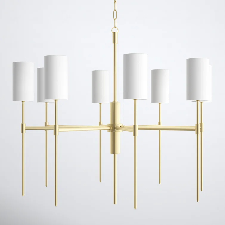 Avonia 8 Light Metal Dimmable Chandelier