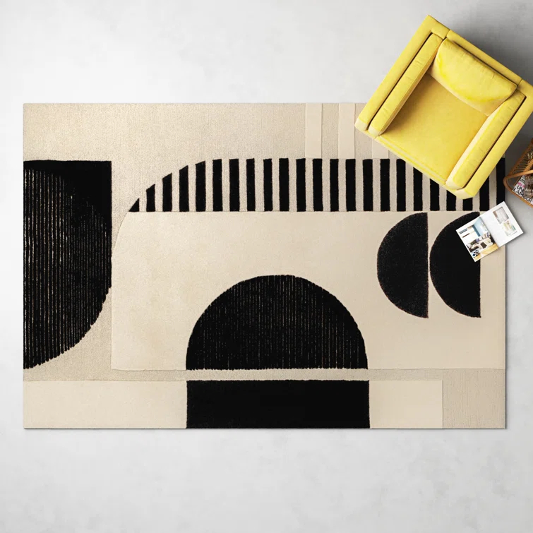 Sola Wool Cream/Black/Light Beige Rug
