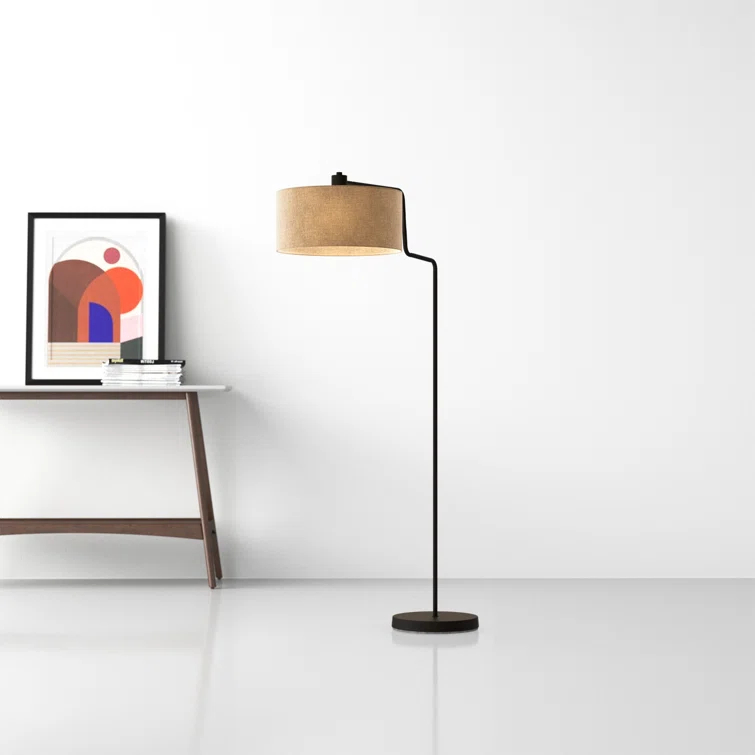 Wenham 57'' Swing Arm Floor Lamp