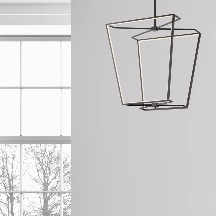Skiba Dimmable LED Lantern Geometric Chandelier