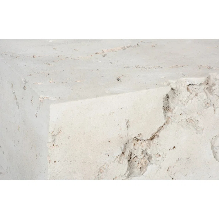 Square Roman Stone Outdoor Coffee Table