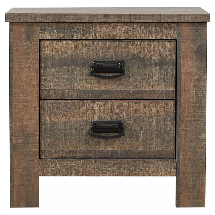 Frederick Sleigh Bedroom Set Weathered Oak