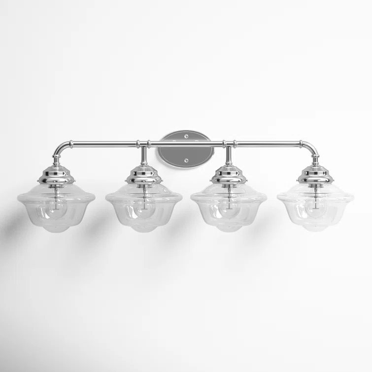 Anderson 4 Light Transparent Dimmable Vanity Light